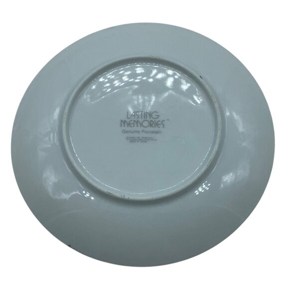 Vtg 1976 Friendship Genuine Porcelain Plate Gold Rim 6" Lasting Memories - Picture 3 of 4